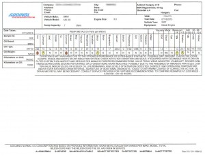 Az olajvizsgálat eredménye